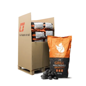 Heizfuxx Grillbriketts 10kg x 25 Sack 250kg Palette