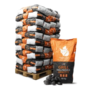 Heizfuxx Grillbriketts 10kg x 80 Sack 800kg Palette